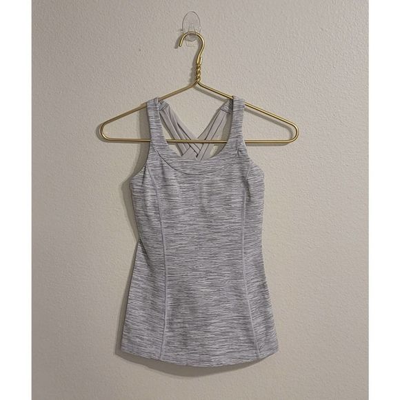 Lululemon Criss-Cross Tank w/ Built in Bra | 2 - Picture 1 of 4